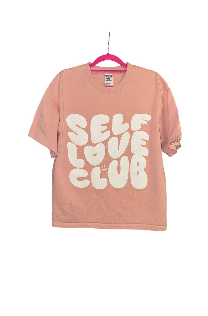 Arriveguide Stevens Maxim Self Love Club T-Shirt Size M(170/94A) Pink